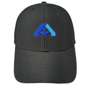 Image Solutions Strapback Baseball Cap Black One Size Adjustable Embroidered